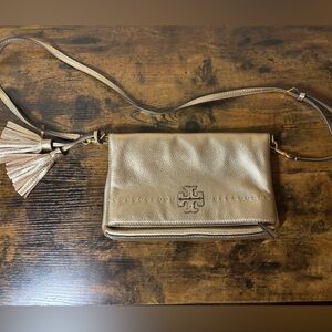 Tory Burch Thea Gold Fold Over